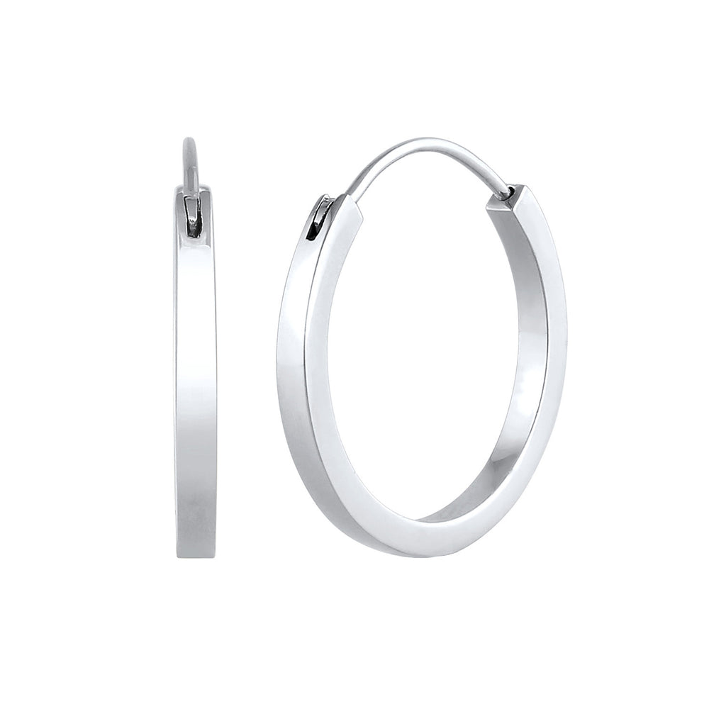 Silber - Elli PREMIUM | Creolen | 925er Sterling Silber
