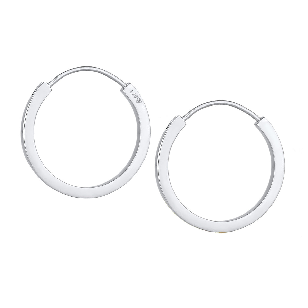 Silber - Elli PREMIUM | Creolen | 925er Sterling Silber