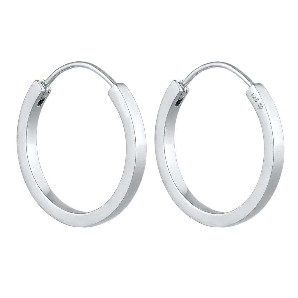Silber - Elli PREMIUM | Creolen | 925er Sterling Silber