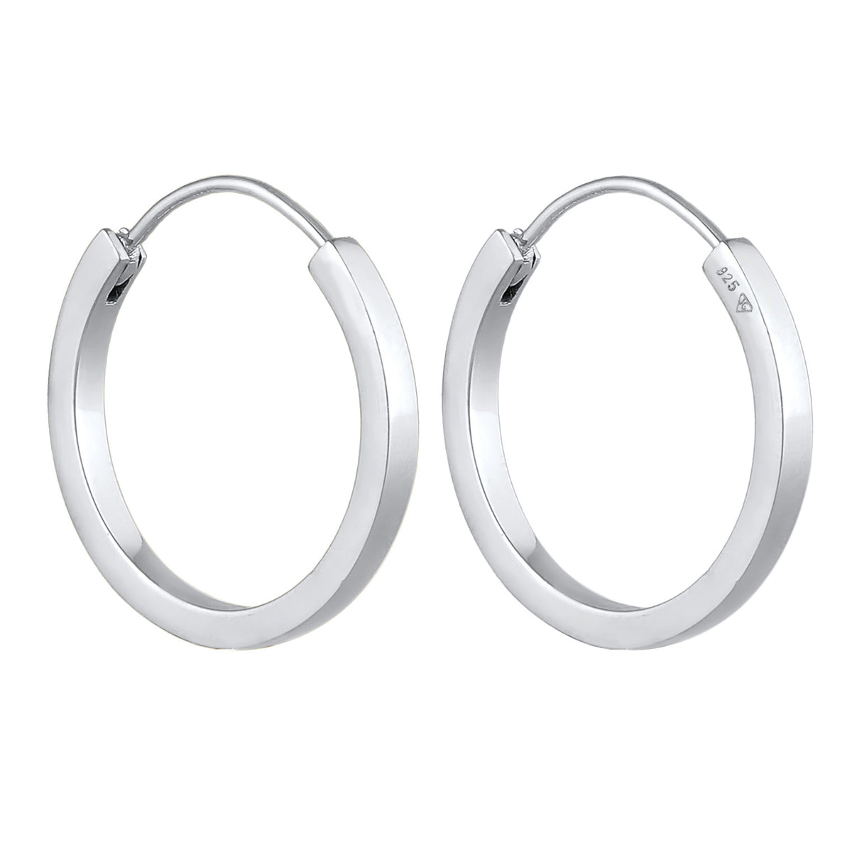 Silber - Elli PREMIUM | Creolen | 925er Sterling Silber