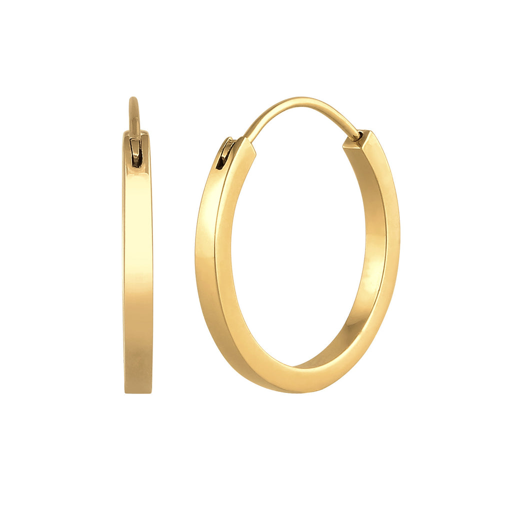 Gold - Elli PREMIUM | Creolen | 925er Sterling Silber