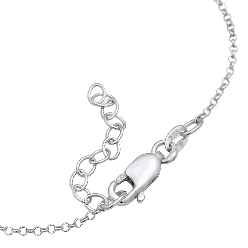 Silber - Elli | Armband Plättchen Oval | 925er Sterling Silber