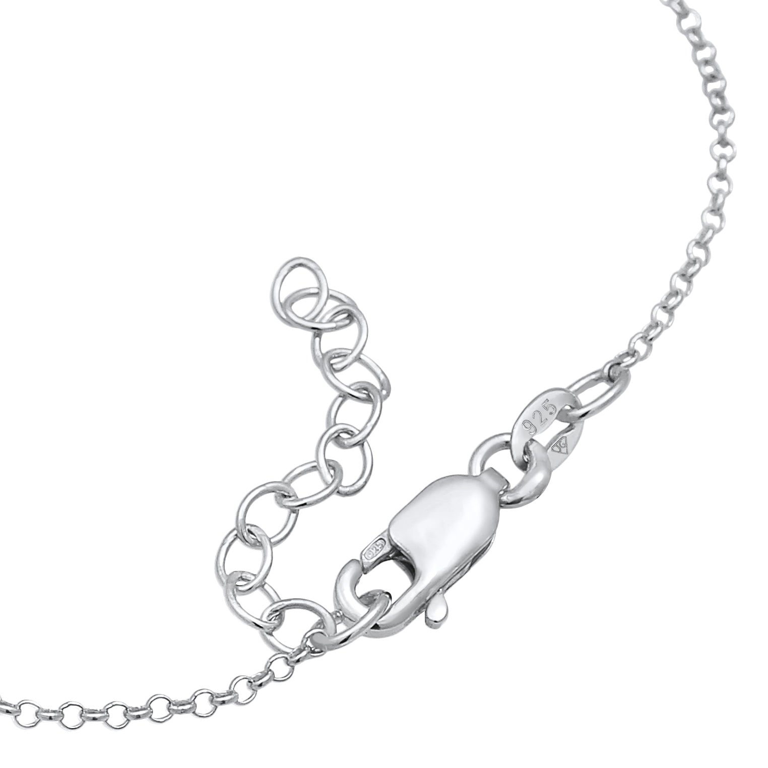 Silber - Elli | Armband Plättchen Oval | 925er Sterling Silber