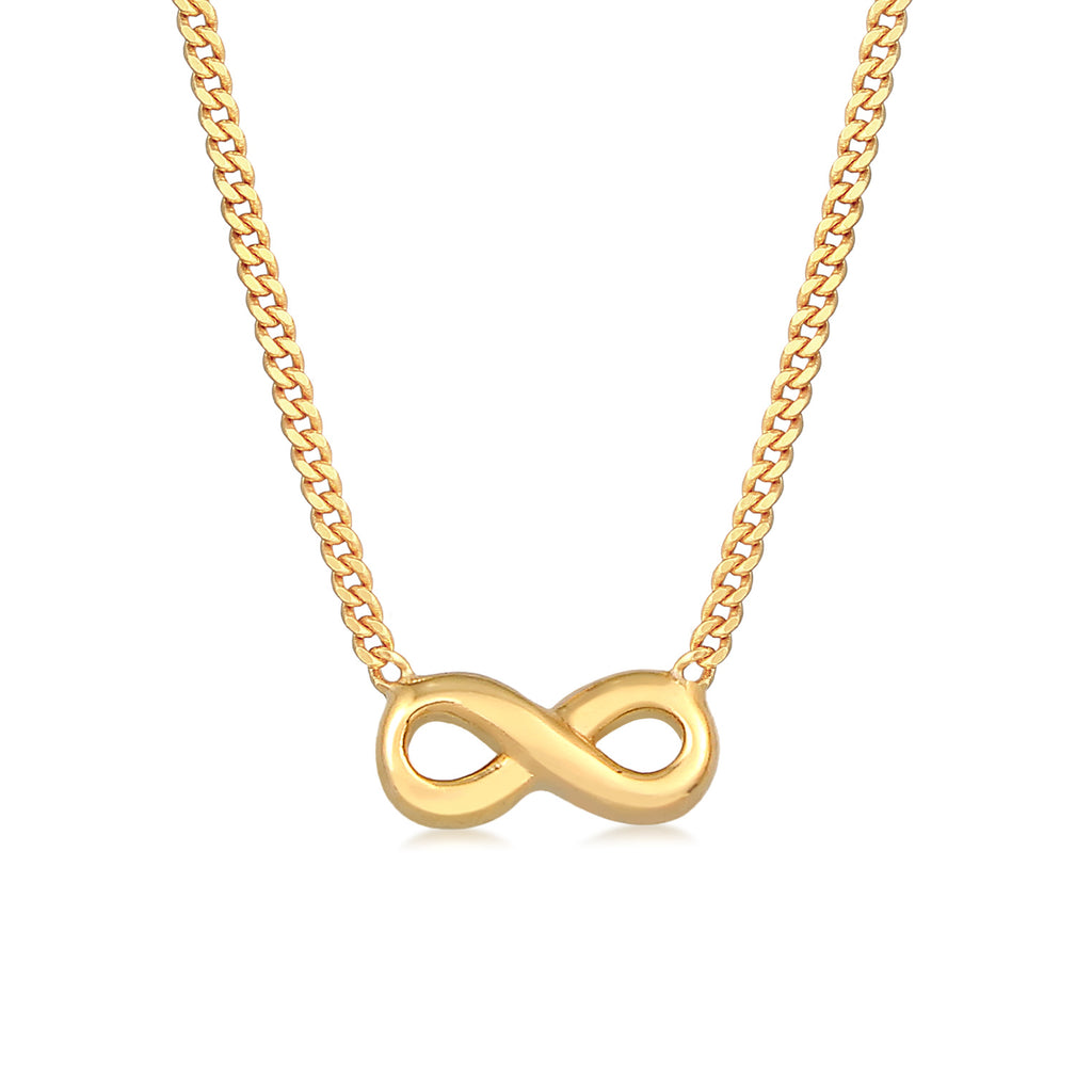 Gold - Elli PREMIUM | Halskette Infinity | 585er Gelbgold