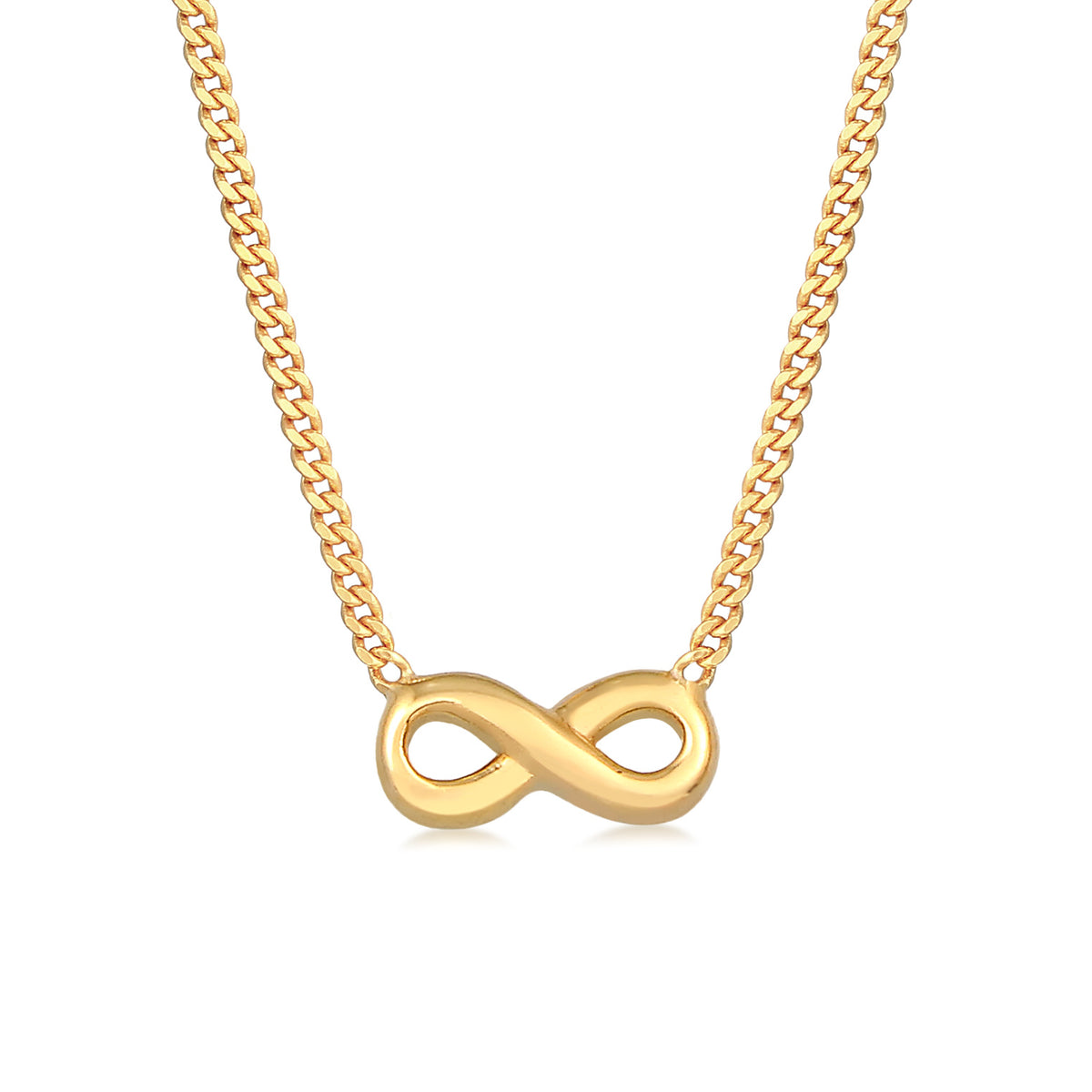 Gold - Elli PREMIUM | Halskette Infinity | 585er Gelbgold