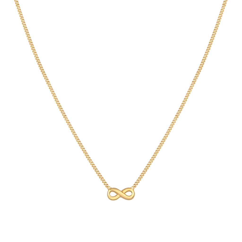 Gold - Elli PREMIUM | Halskette Infinity | 585er Gelbgold