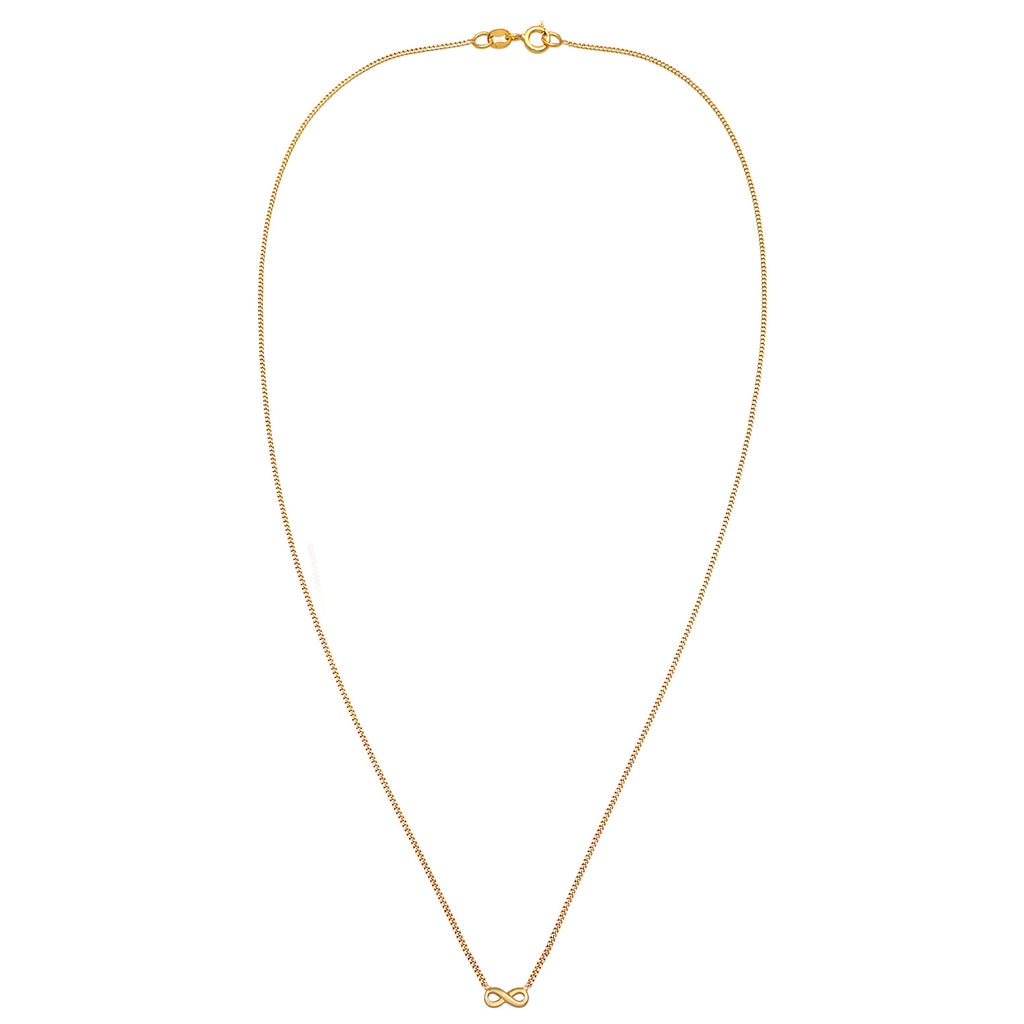 Gold - Elli PREMIUM | Halskette Infinity | 585er Gelbgold