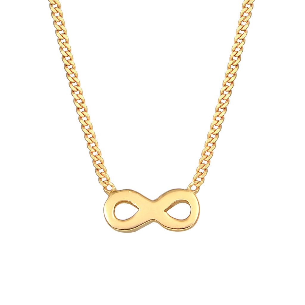 Gold - Elli PREMIUM | Halskette Infinity | 585er Gelbgold