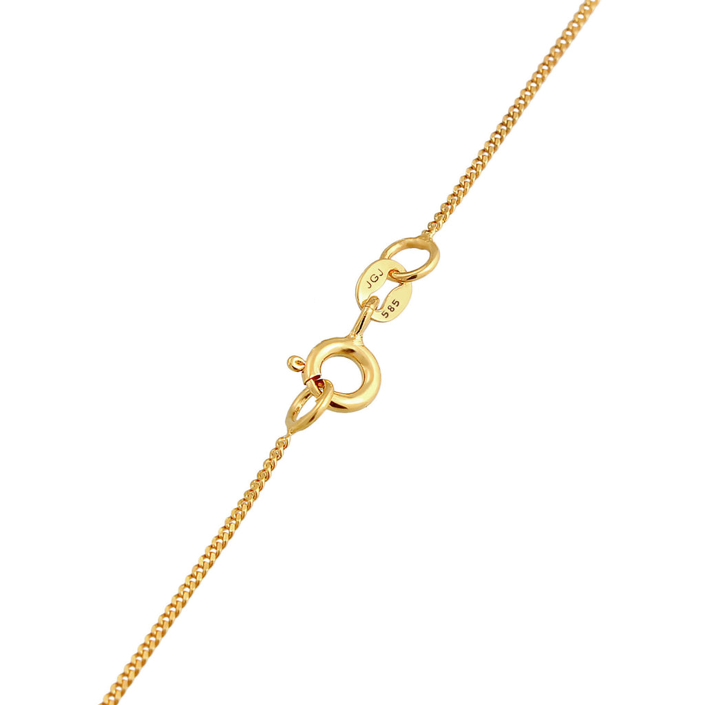 Gold - Elli PREMIUM | Halskette Infinity | 585er Gelbgold