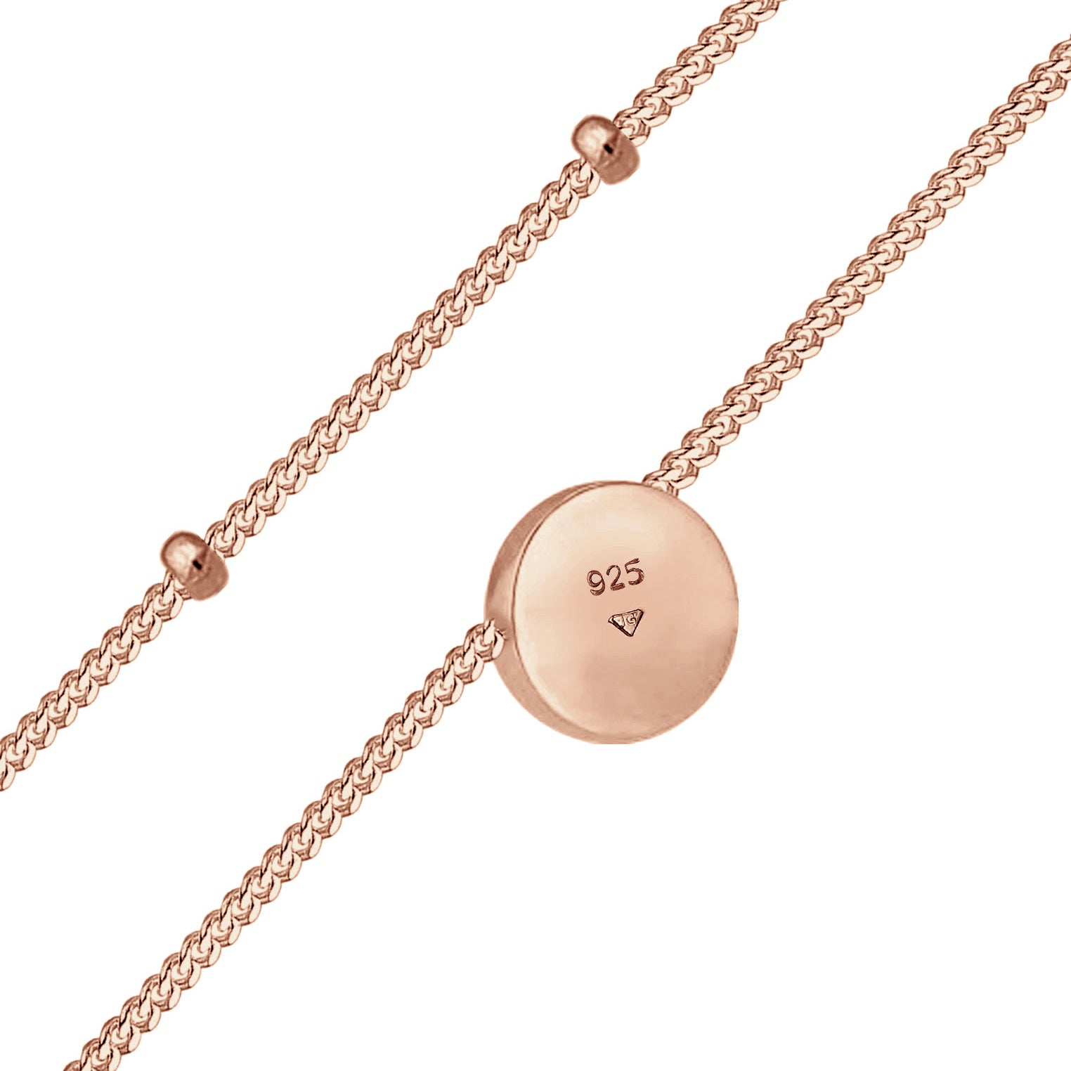 Roségold - Elli | Choker | Opal (Weiß) | 925 Sterling Silber Rosévergoldet