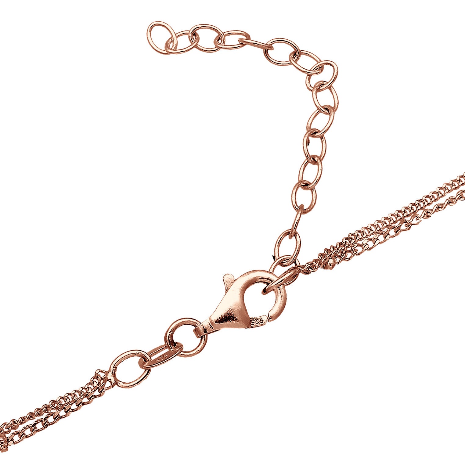 Roségold - Elli | Choker | Opal (Weiß) | 925 Sterling Silber Rosévergoldet