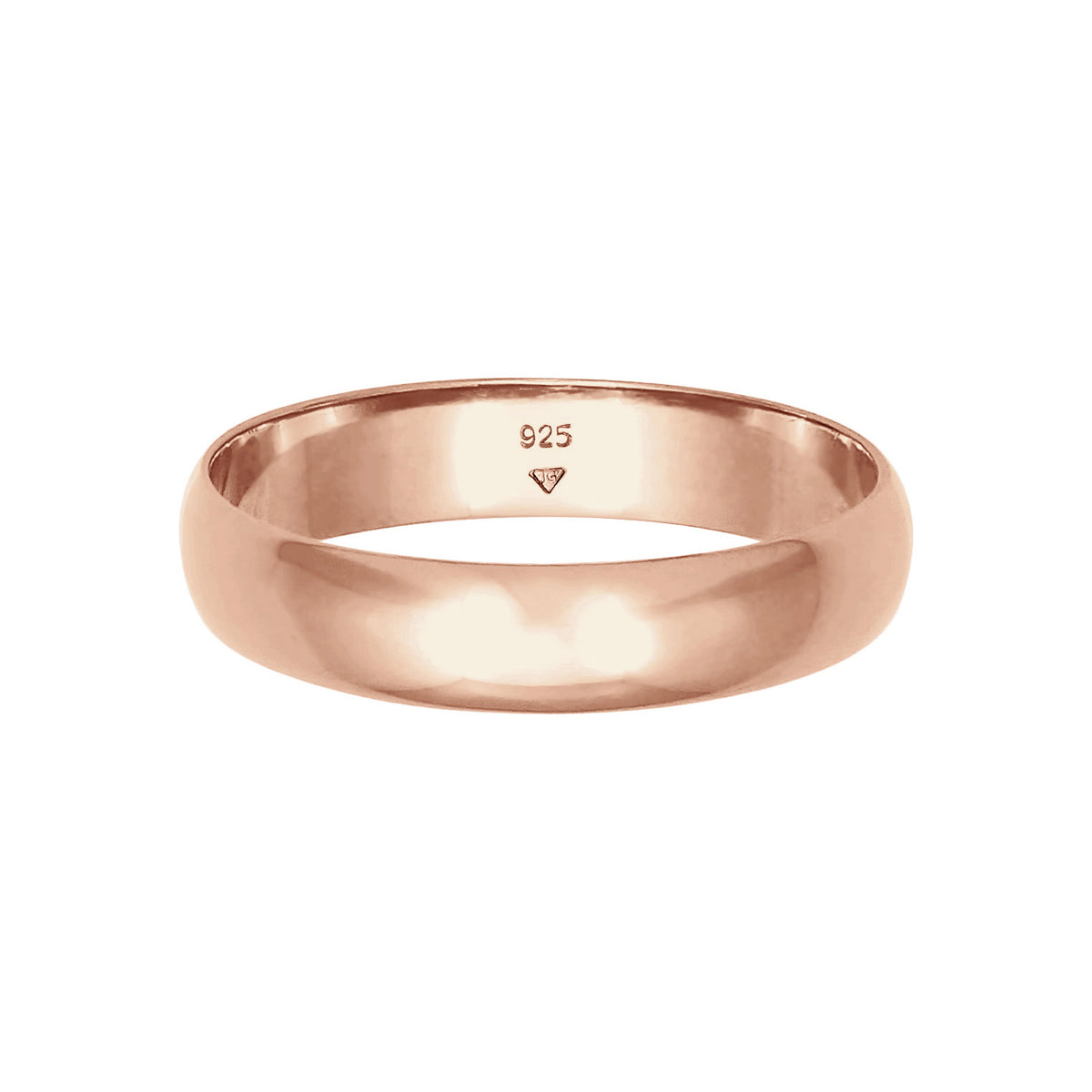 Roségold - Elli | Bandring | 925 Sterling Silber Rosévergoldet