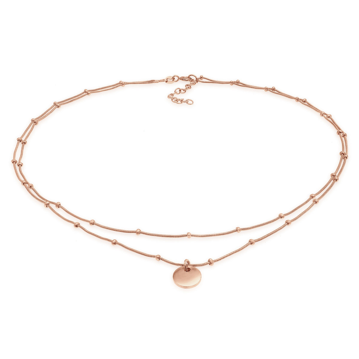 Roségold - Elli | Kugel-Choker Geo | 925 Sterling Silber Rosévergoldet