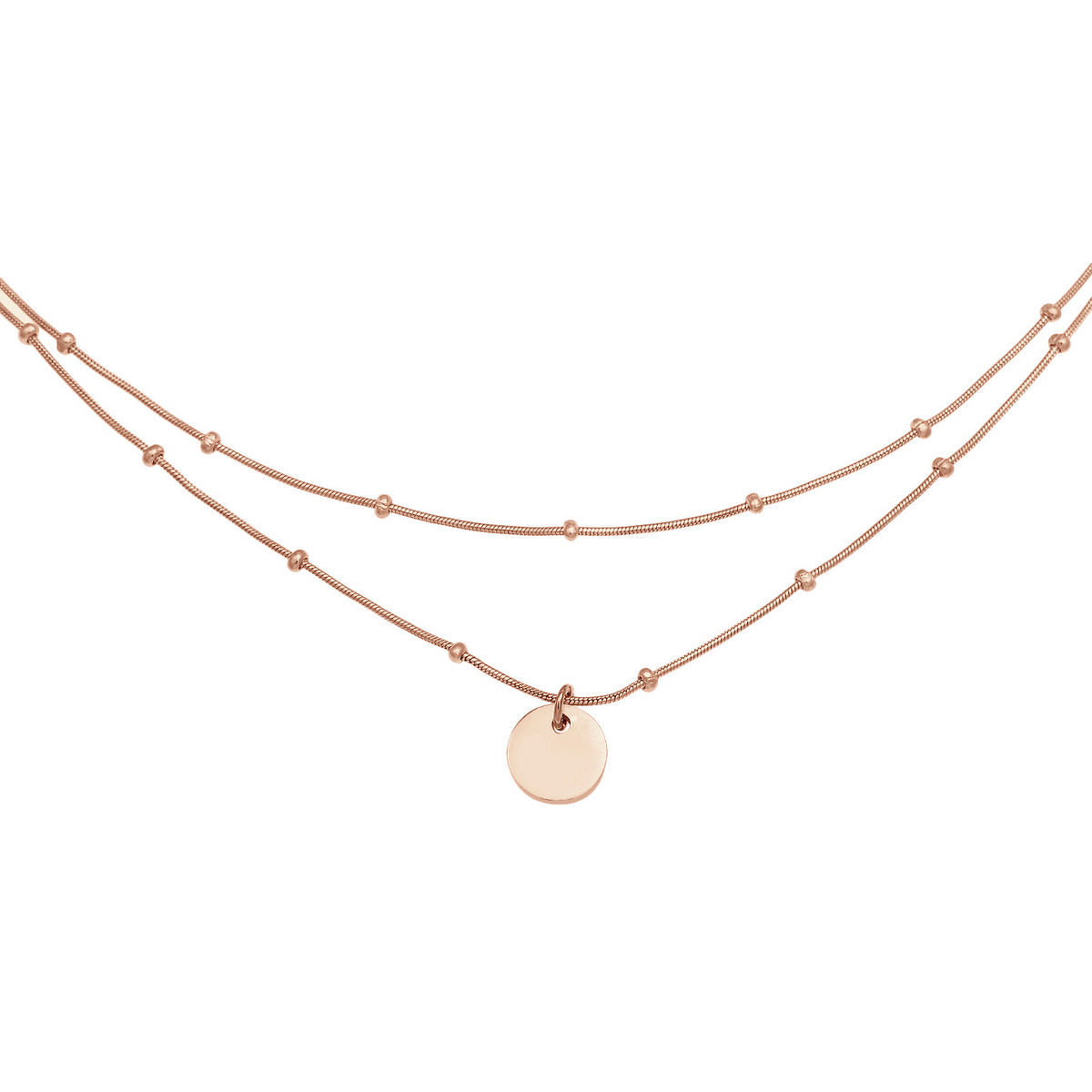 Roségold - Elli | Kugel-Choker Geo | 925 Sterling Silber Rosévergoldet