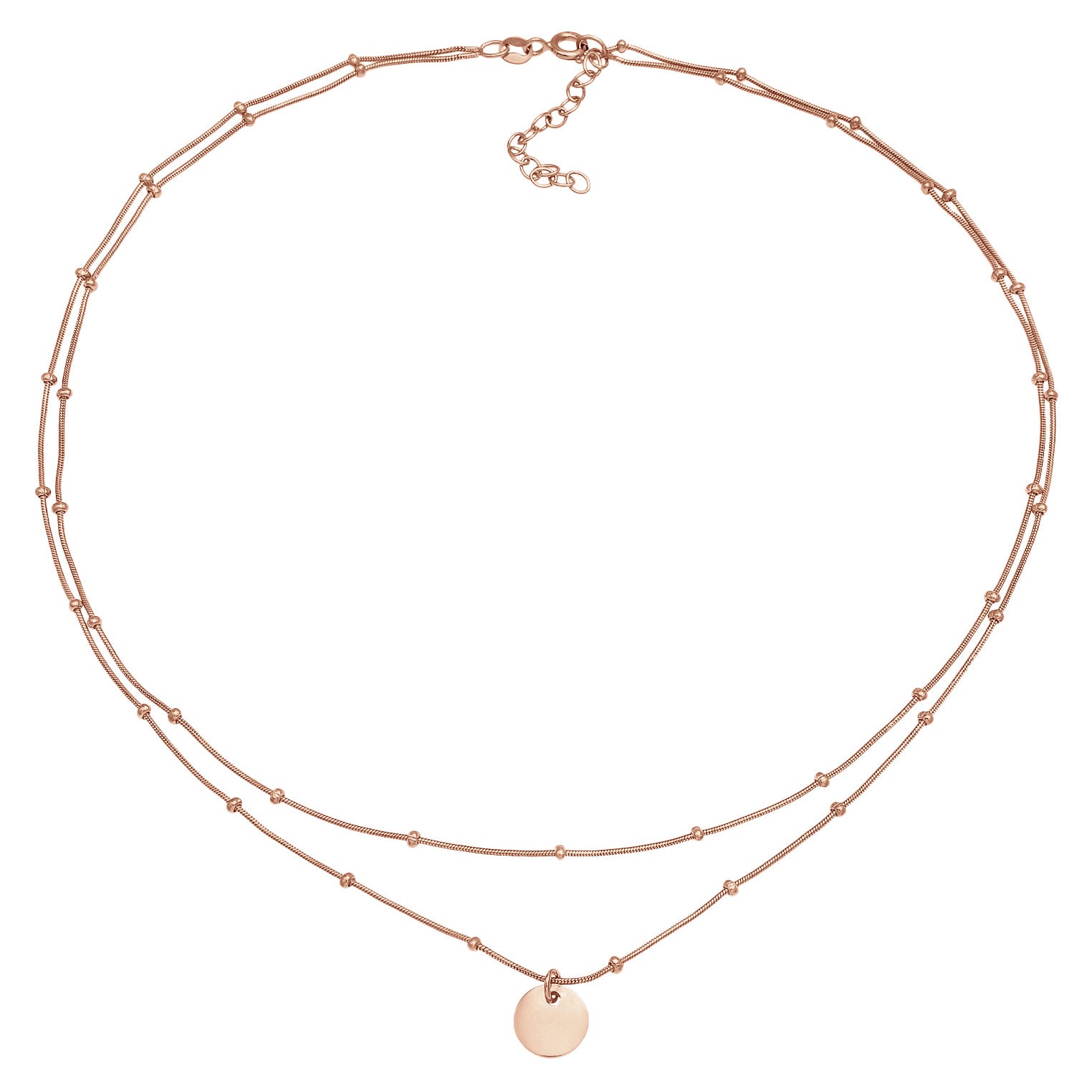 Roségold - Elli | Kugel-Choker Geo | 925 Sterling Silber Rosévergoldet