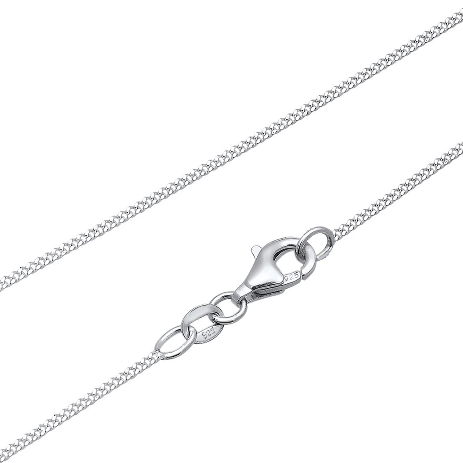Silver engravable - Elli | Halskette | Gravur Plättchen | 925 Sterling Silber