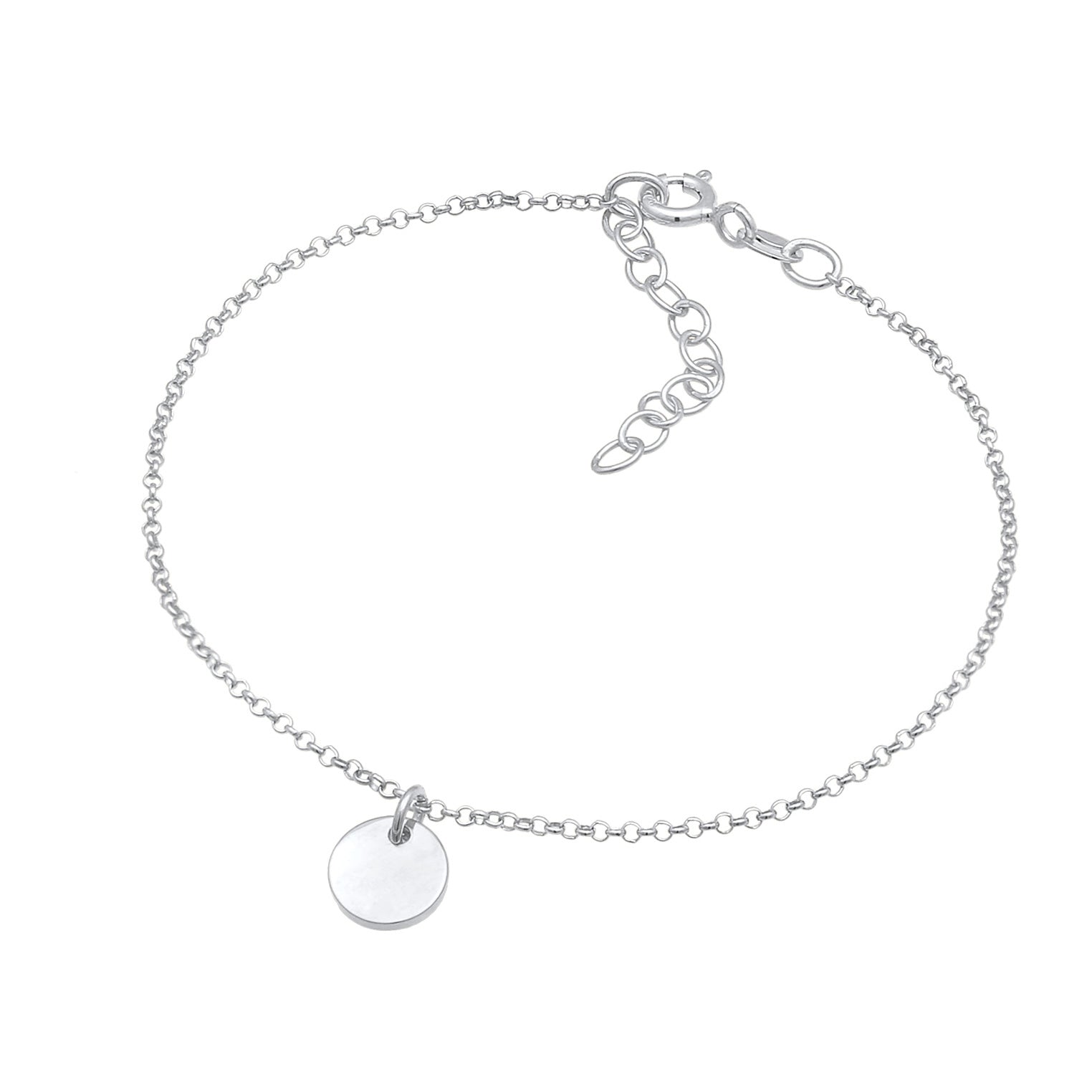 Silber - Elli | Armband Plättchen Basic | 925er Sterling Silber