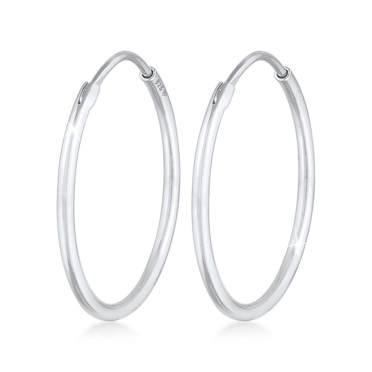 Silber - Elli | Creolen Klassisch | 925er Sterling Silber
