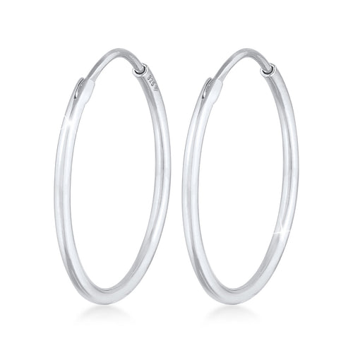 Silber - Elli | Creolen Klassisch | 925er Sterling Silber