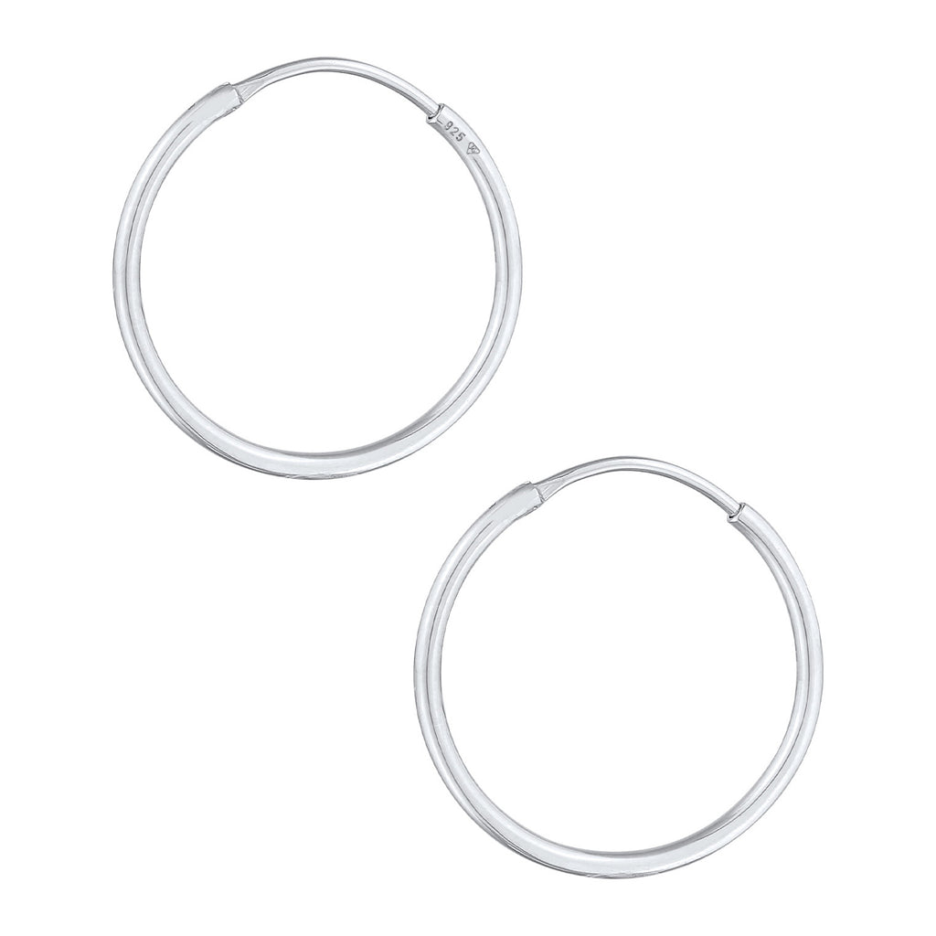 Silber - Elli | Creolen Klassisch | 925er Sterling Silber