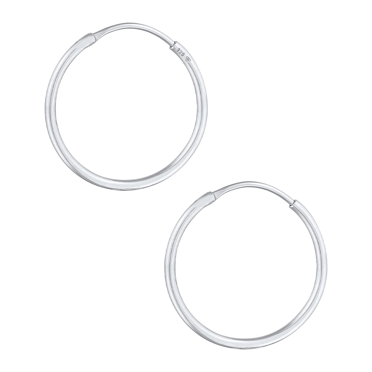 Silber - Elli | Creolen Klassisch | 925er Sterling Silber