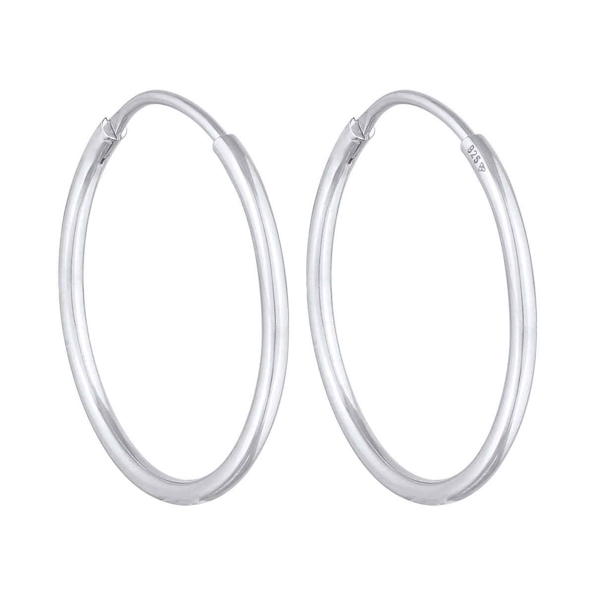 Silber - Elli | Creolen Klassisch | 925er Sterling Silber