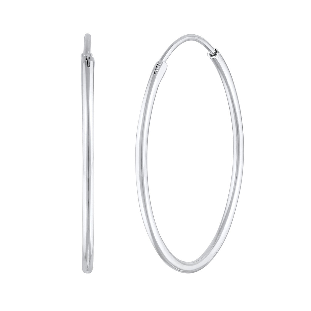 Silber - Elli | Creolen Klassisch Filigran | 925er Sterling Silber