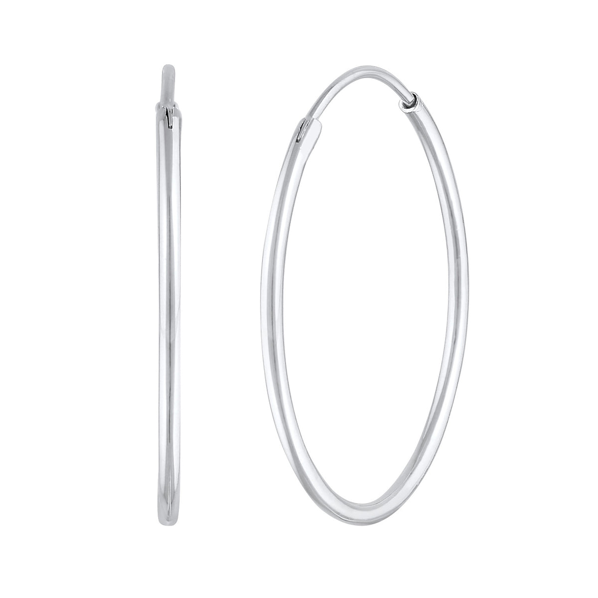 Silber - Elli | Creolen Klassisch Filigran | 925er Sterling Silber