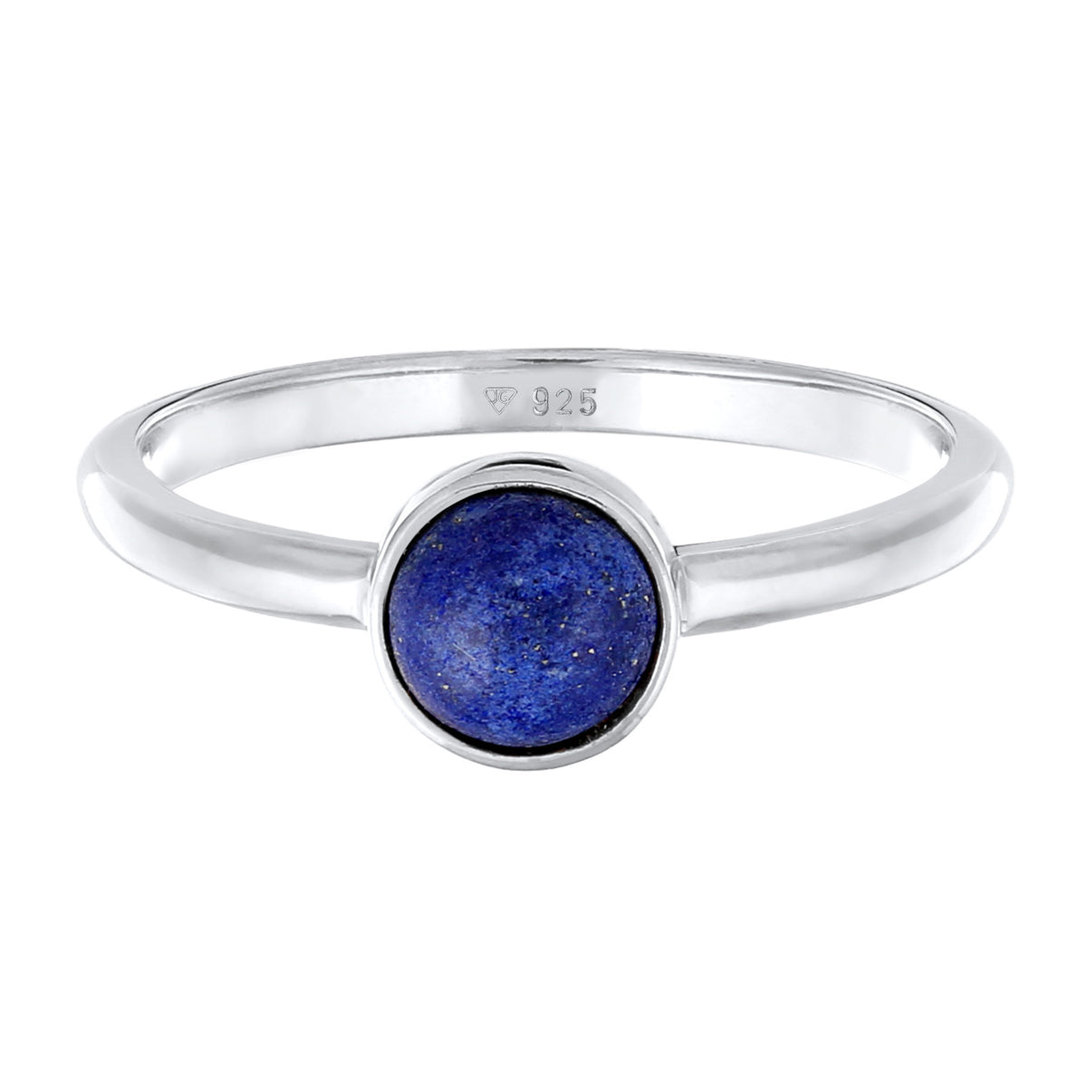 Silber - Elli PREMIUM | Solitär-Ring | Lapis Lazuli (Blau) | 925er Sterling Silber