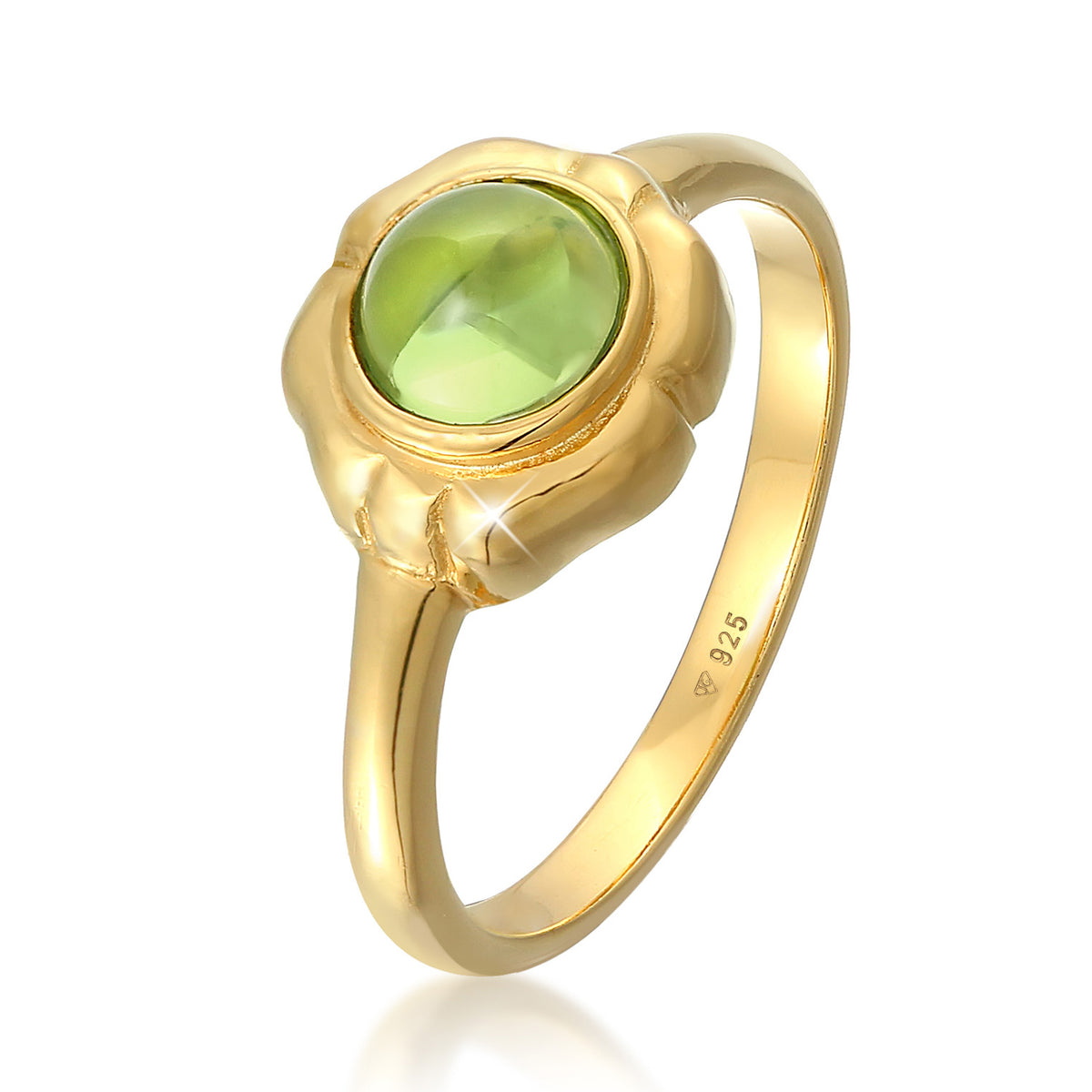 Gold - Elli PREMIUM | Ring | Peridot (grün) | 925er Sterling Silber