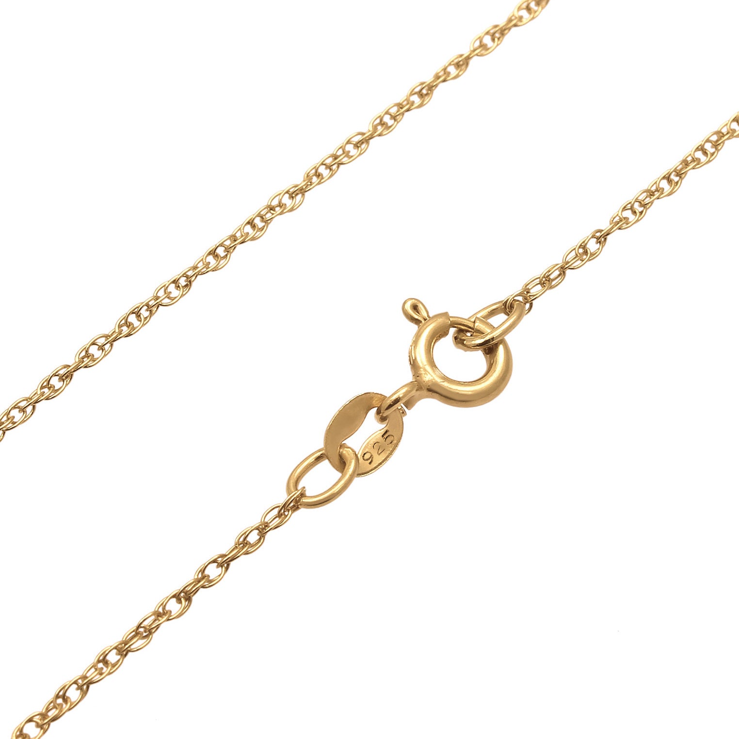 Gold - Elli | Halskette Mond Stern | synth. Opal (Weiß) | 925er sterling Silber Vergoldet