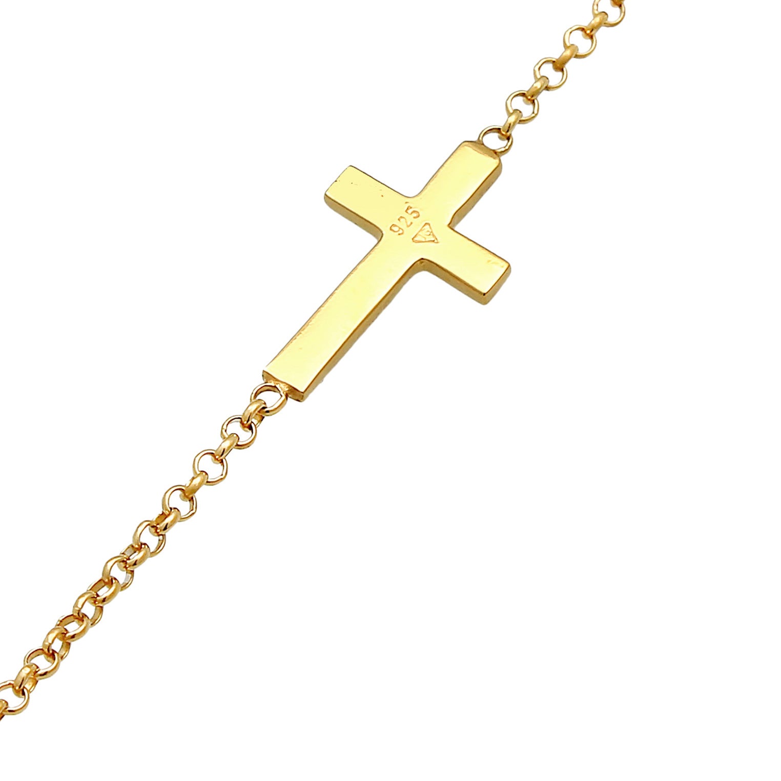 Gold - Elli | Schmuckset Kreuz Symbol | 925er Sterling Silber