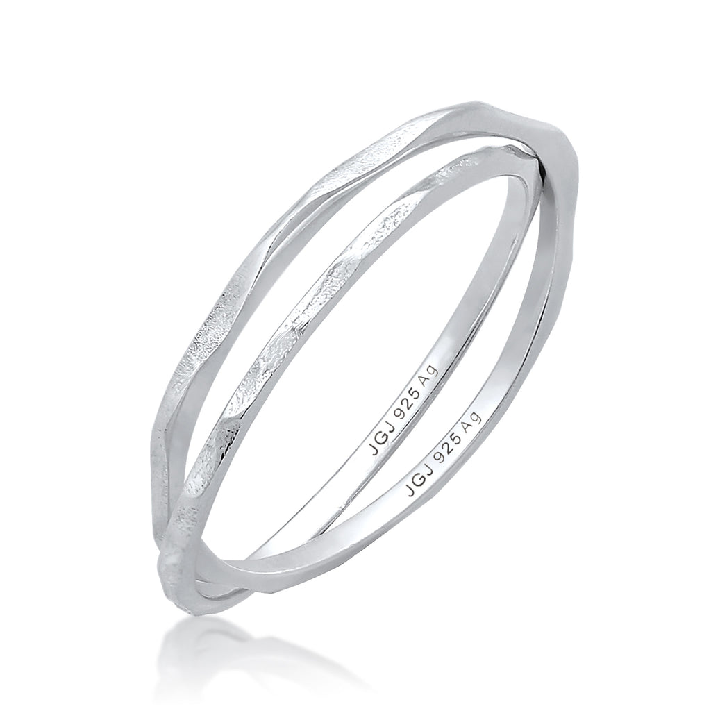 Silber - Elli | Wickelring Vintage | 925er Sterling Silber