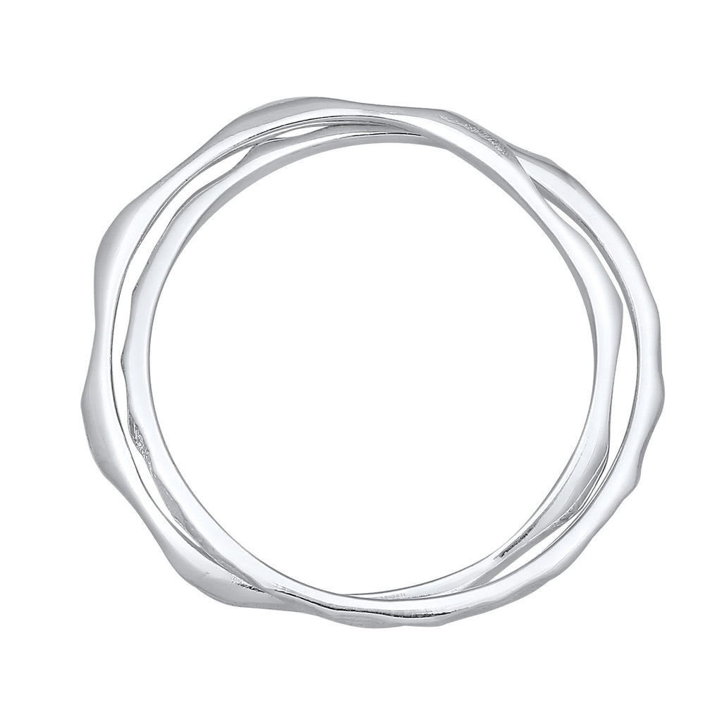 Silber - Elli | Wickelring Vintage | 925er Sterling Silber