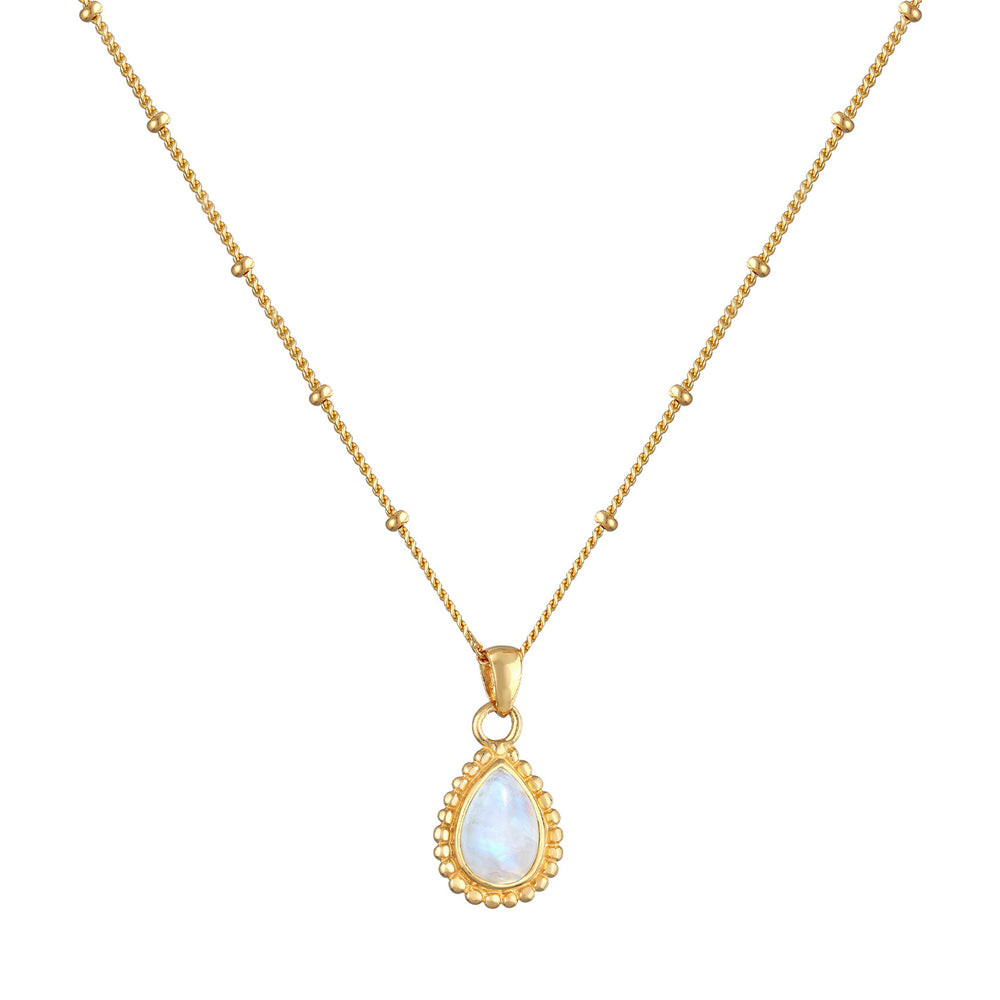 Necklace Drop Vintage | Moonstone (White)