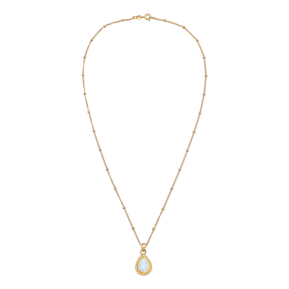 Necklace Drop Vintage | Moonstone (White)
