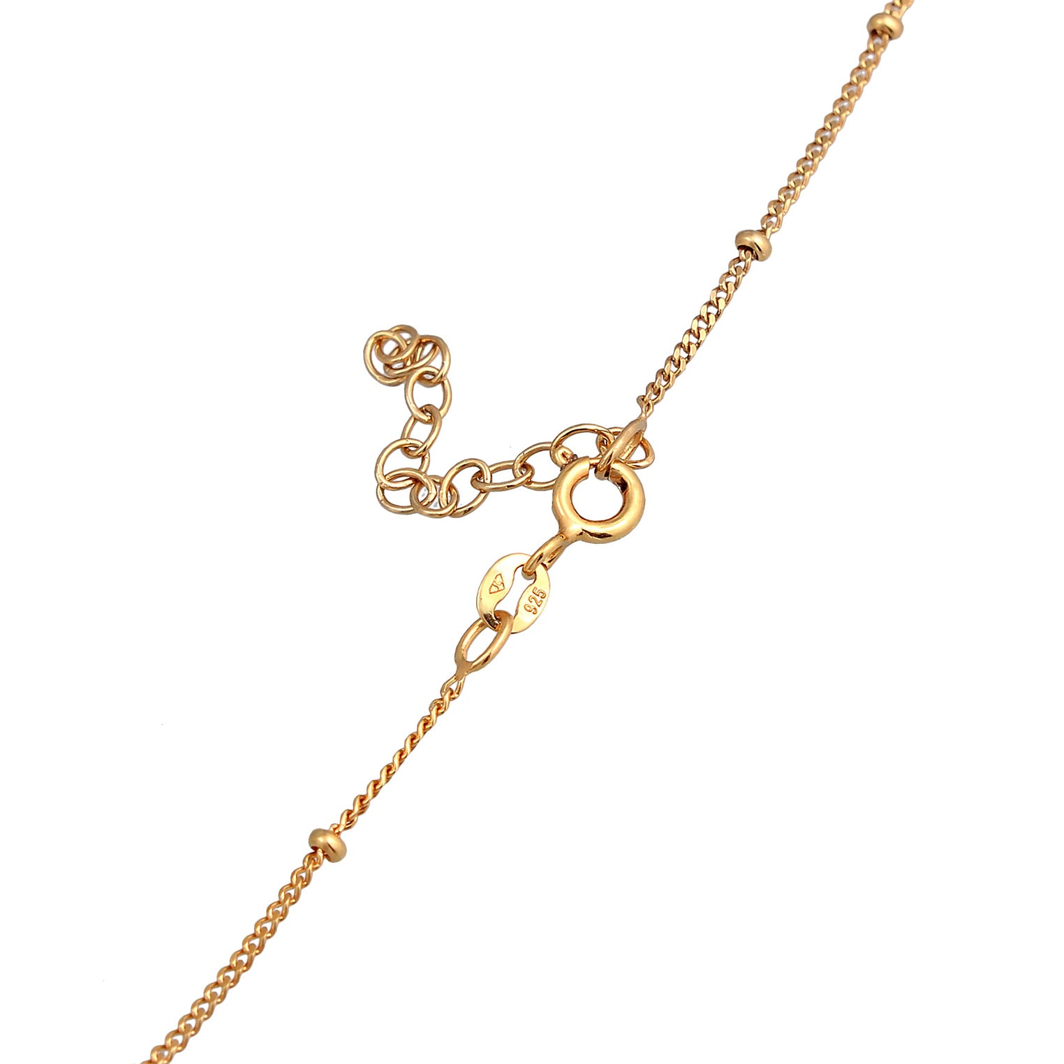 Gold - Elli | Choker Feder | 925er Sterling Silber