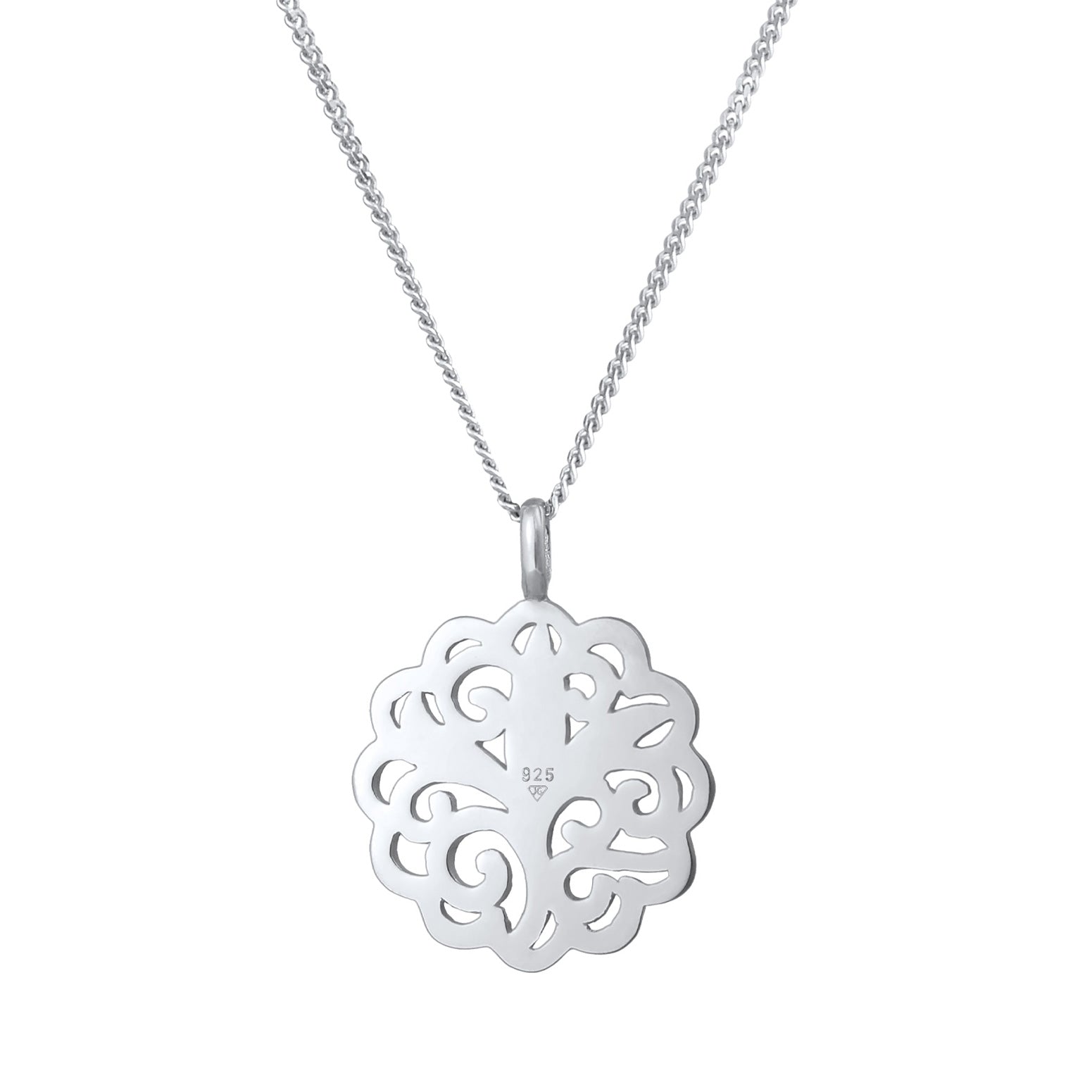 Silber - Elli | Halskette Ornament | 925er Sterling Silber