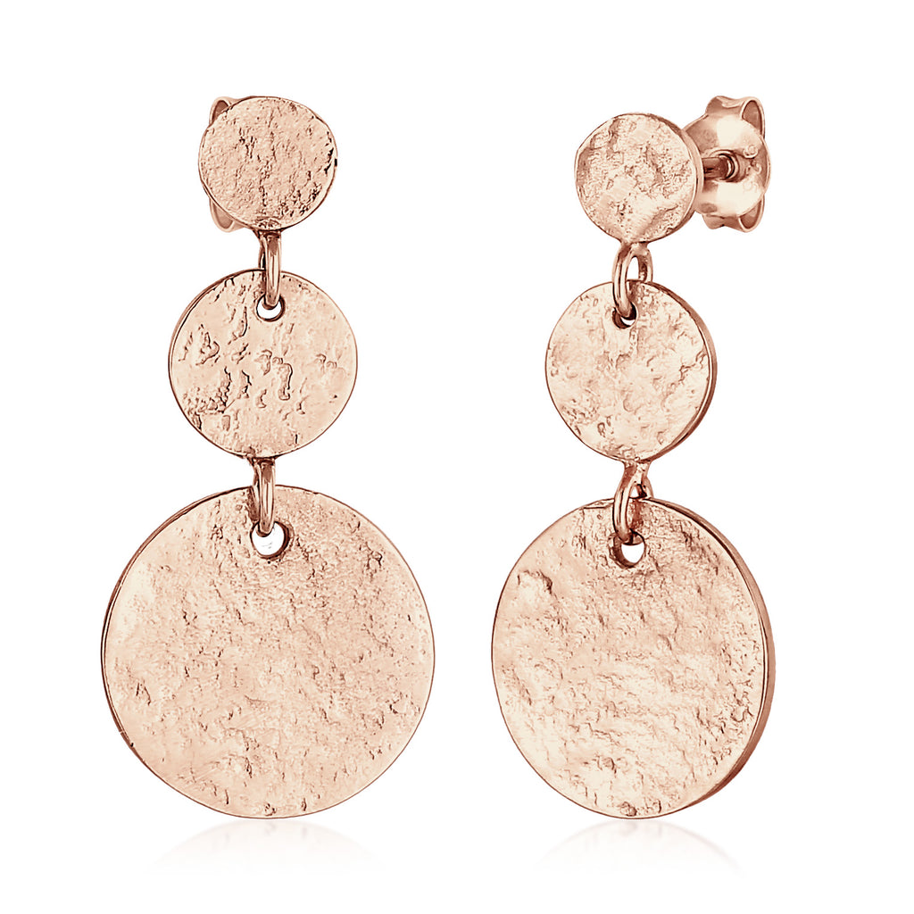 Roségold - Elli | Ohrstecker Geo | 925 Sterling Silber Rosévergoldet