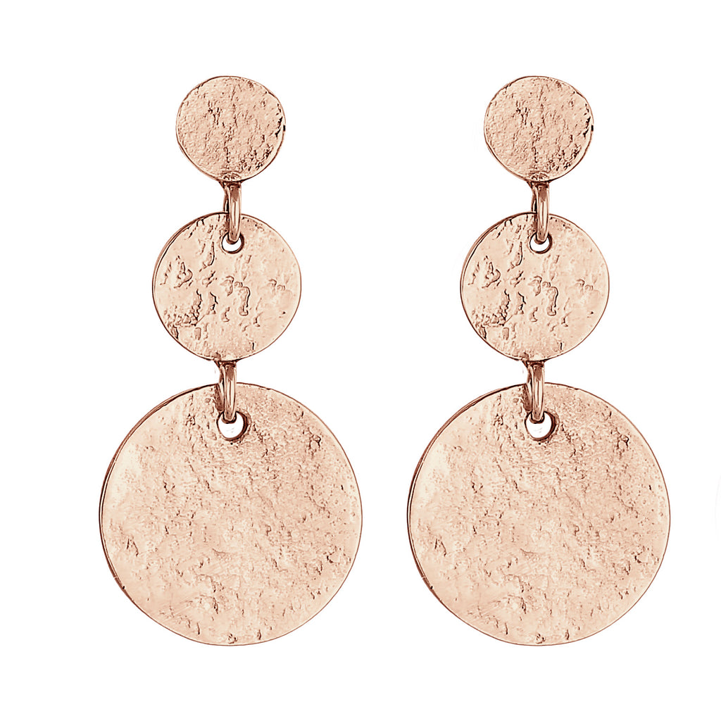 Roségold - Elli | Ohrstecker Geo | 925 Sterling Silber Rosévergoldet