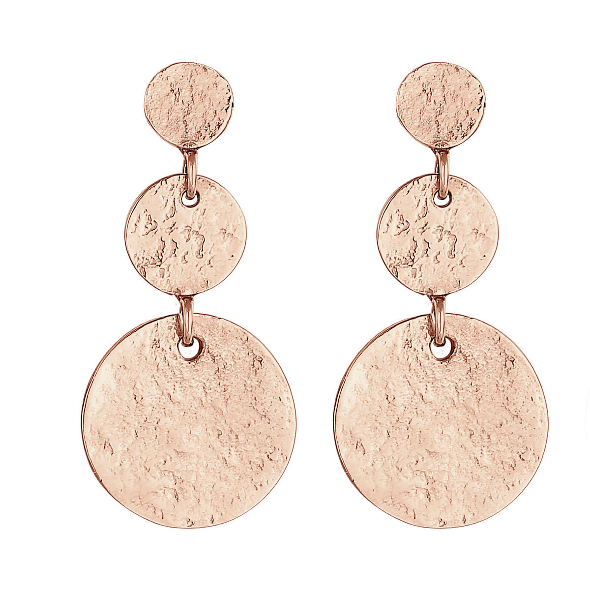 Roségold - Elli | Ohrstecker Geo | 925 Sterling Silber Rosévergoldet