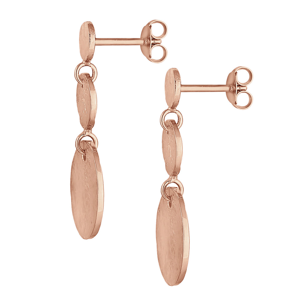 Roségold - Elli | Ohrstecker Geo | 925 Sterling Silber Rosévergoldet
