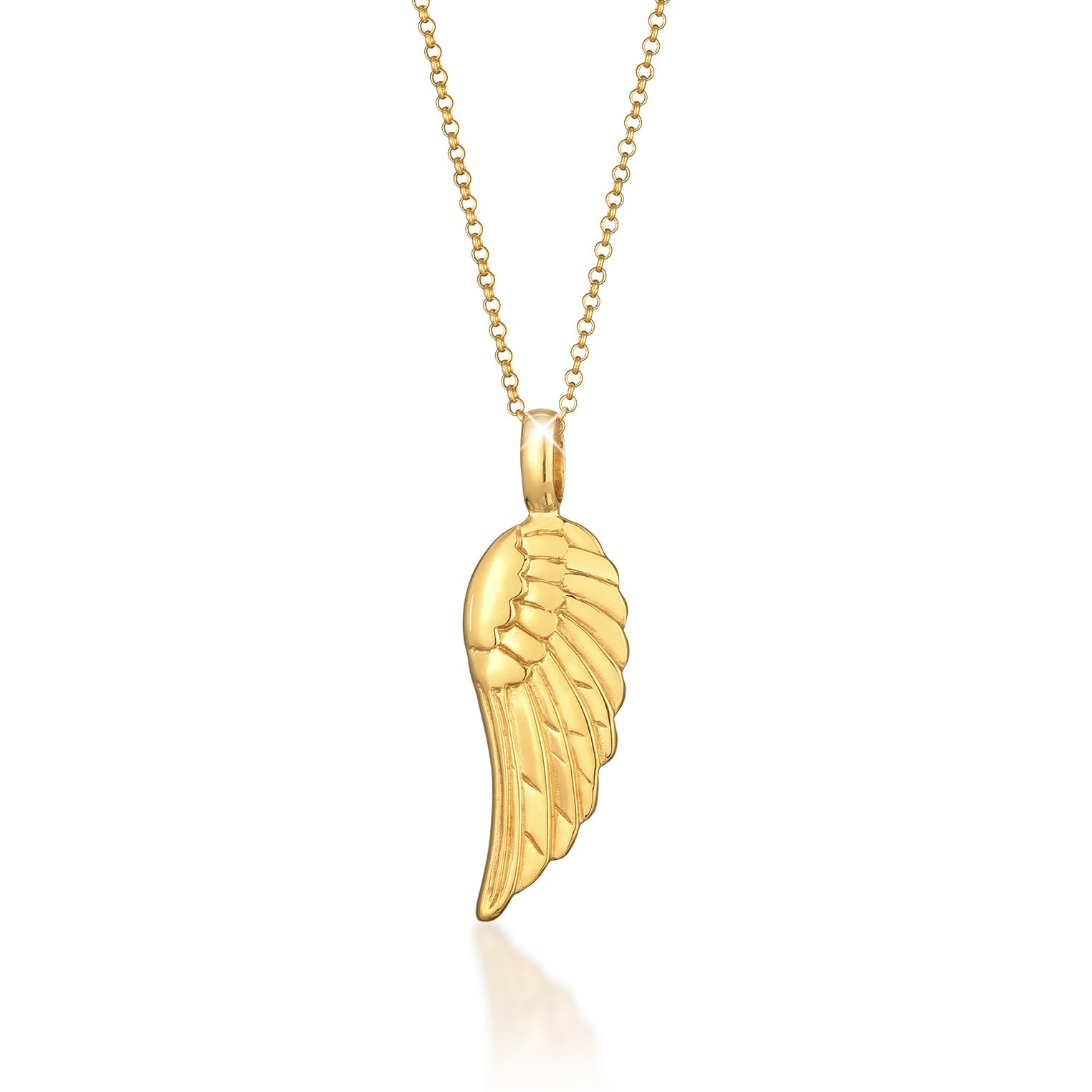 Gold - Elli | Halskette Flügel | 925er Sterling Silber