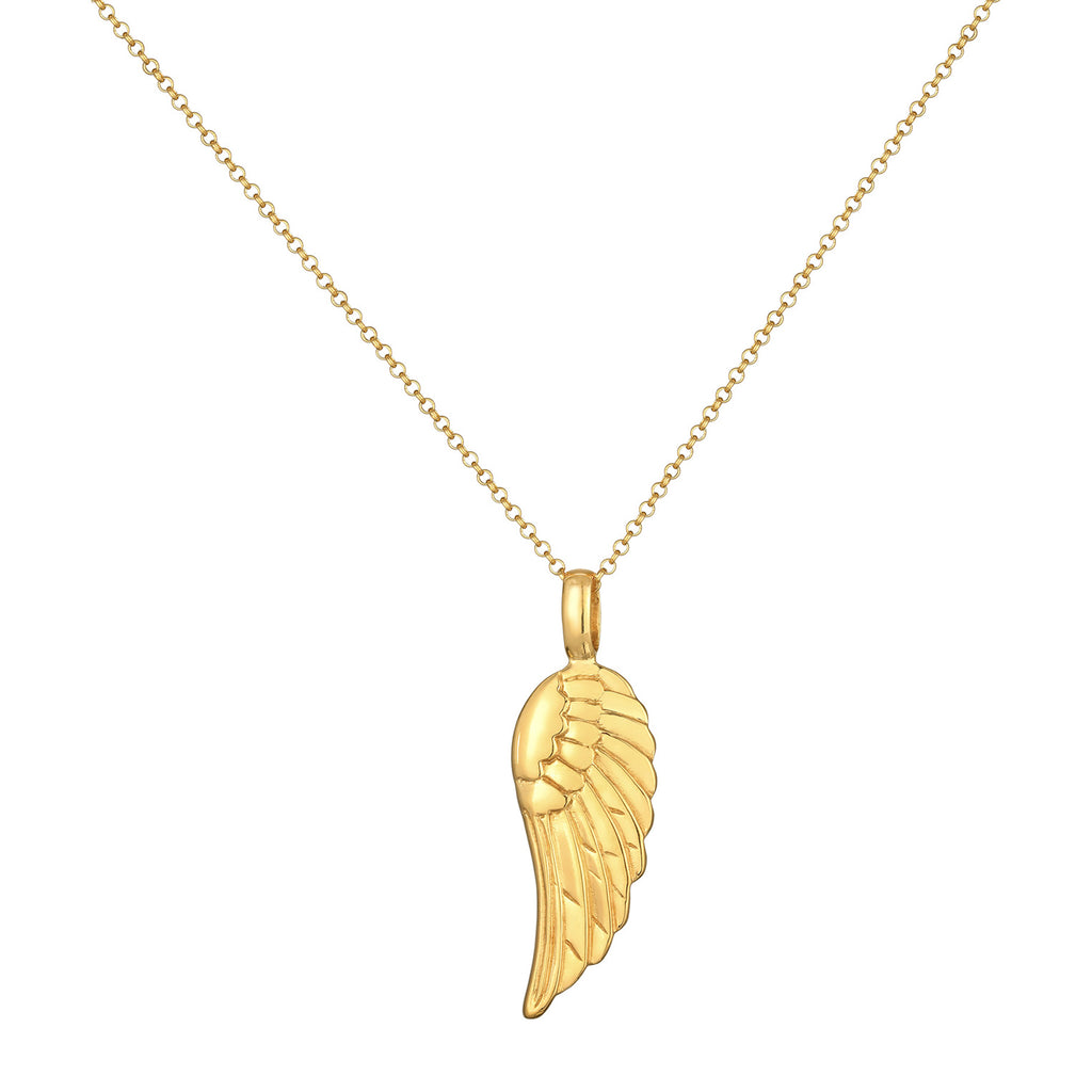 Gold - Elli | Halskette Flügel | 925er Sterling Silber