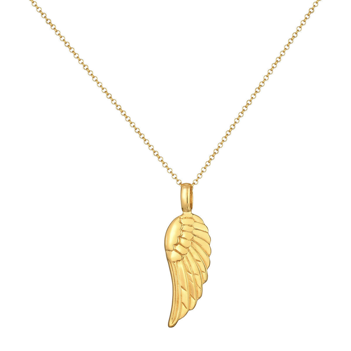 Gold - Elli | Halskette Flügel | 925er Sterling Silber