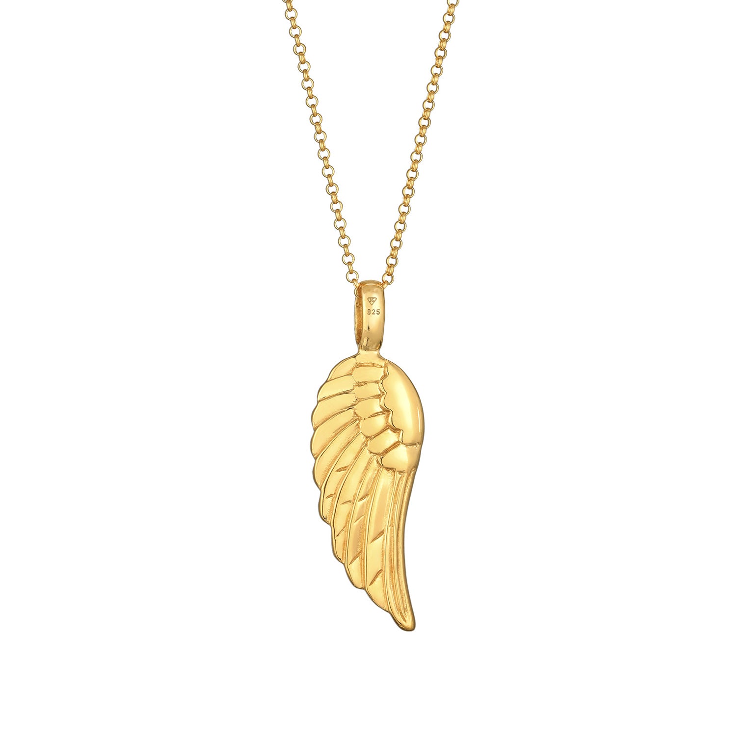 Gold - Elli | Halskette Flügel | 925er Sterling Silber