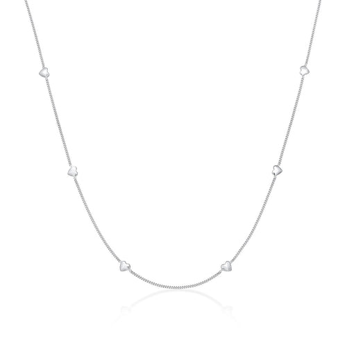 Silber - Elli | Halskette Herz | 925er Sterling Silber vergoldet