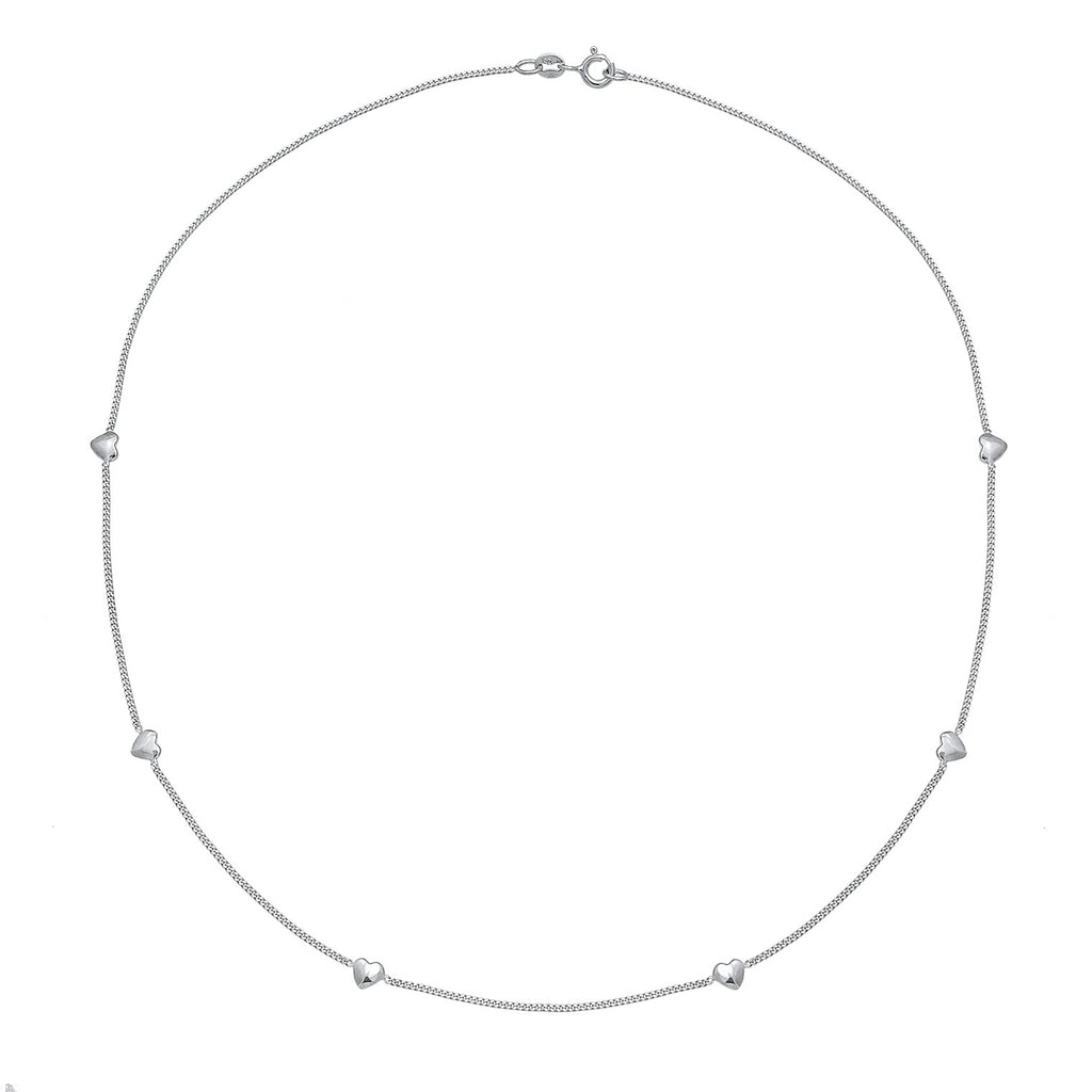 Silber - Elli | Halskette Herz | 925er Sterling Silber vergoldet