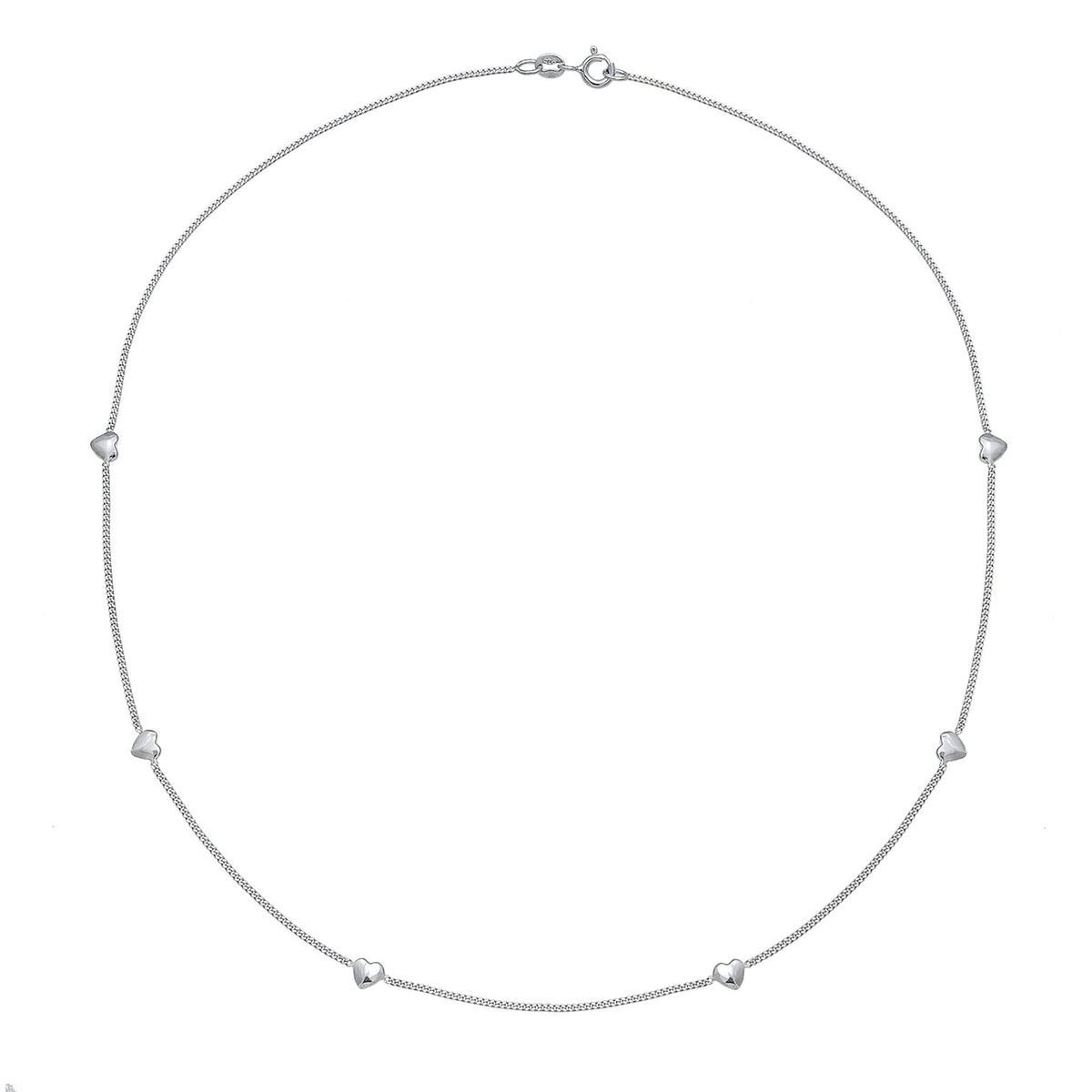 Silber - Elli | Halskette Herz | 925er Sterling Silber vergoldet