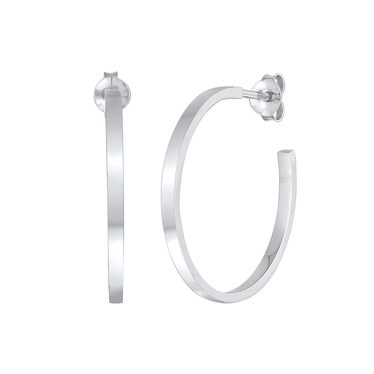 Silber - Elli | Creolen Basic | 925er Sterling Silber